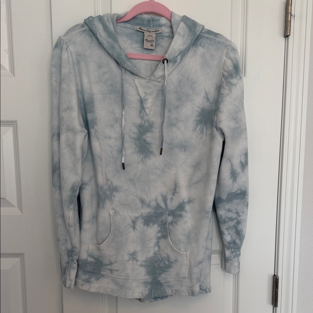 American Rag Blue Tie-Dye Hoodie - Picture 5 of 5